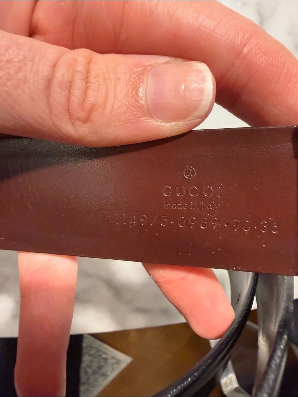Gucci designer leather